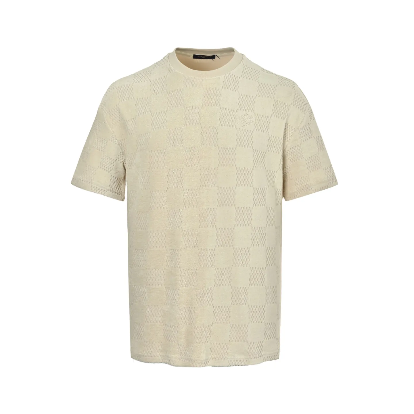 Louis Vuitton/Louis Vuitton checkerboard drawstring terry short sleeves